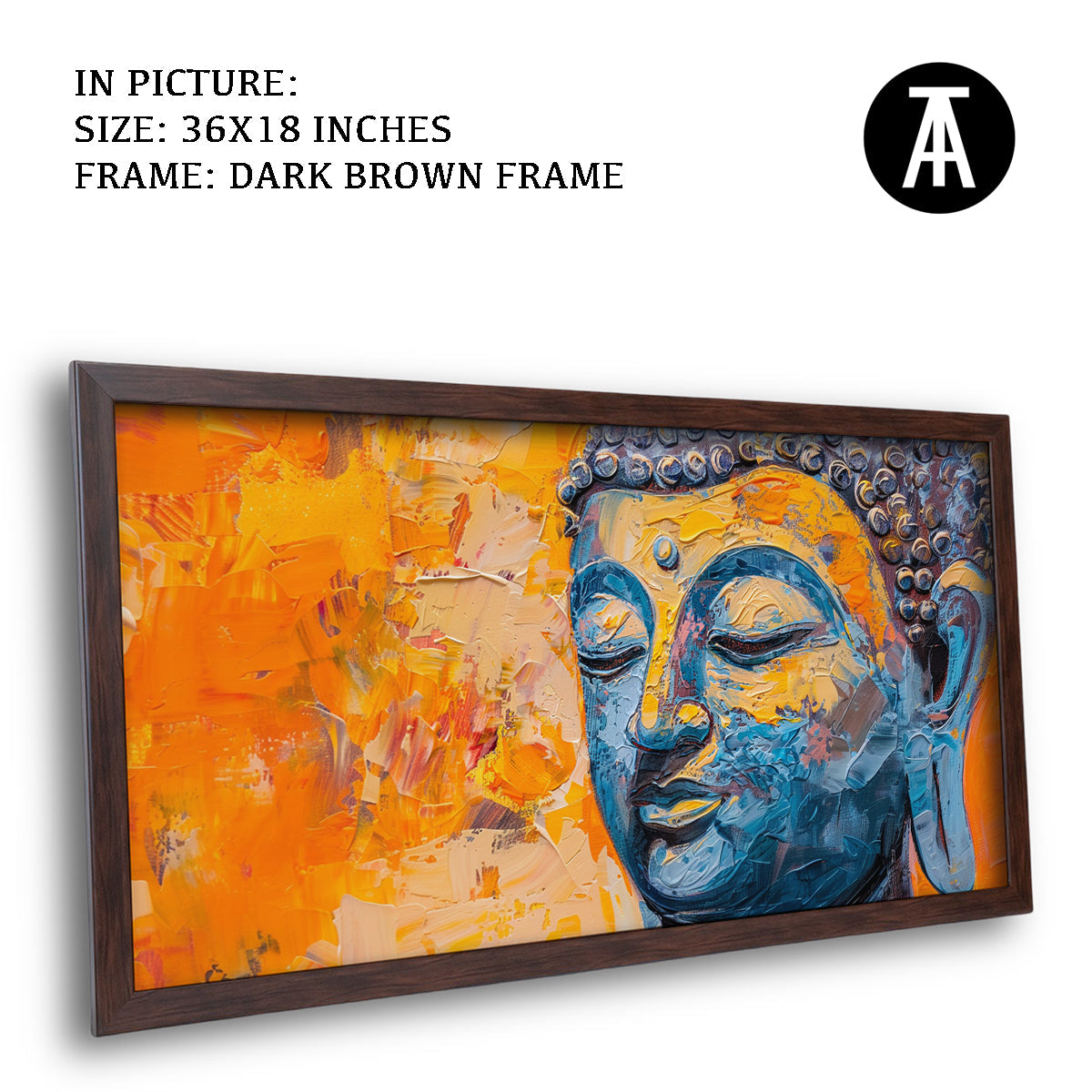 Artwork in Metal Champagne Gold Frame
