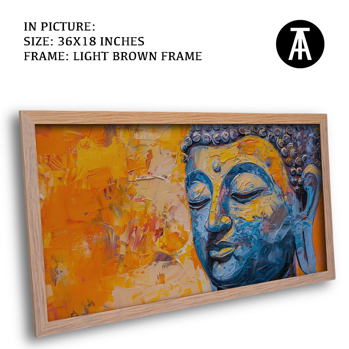 Artwork in Dark Brown Frame
