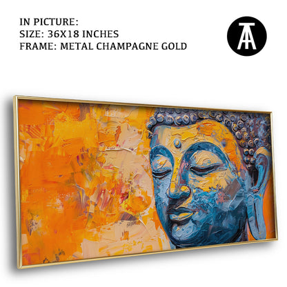 Artwork in Light Brown Frame