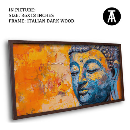 Artwork in Dark Wood Frame