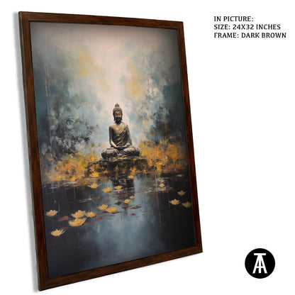 Artwork in Metal Champagne Gold Frame