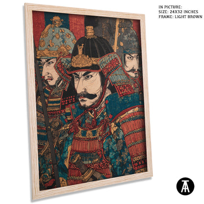 Artwork in Dark Brown Frame