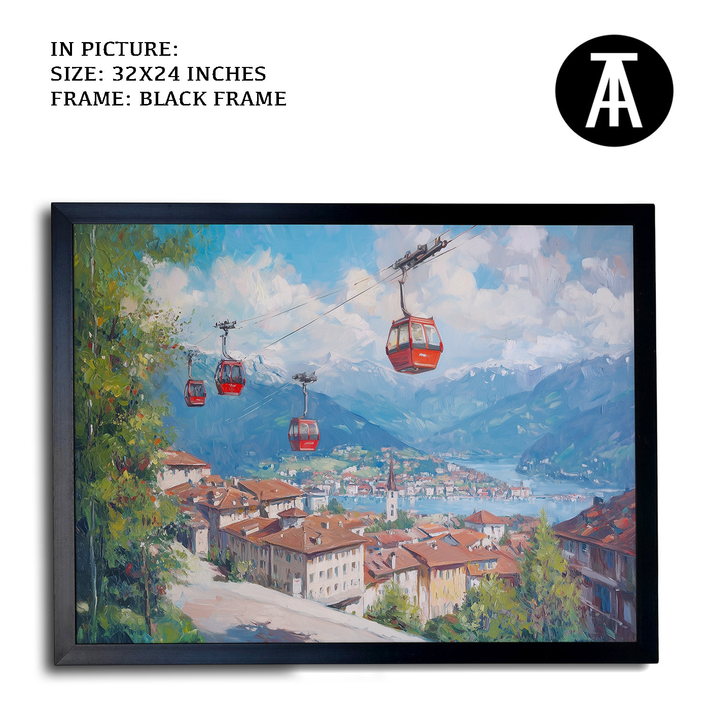 Artwork in Metal Earling Silver Frame