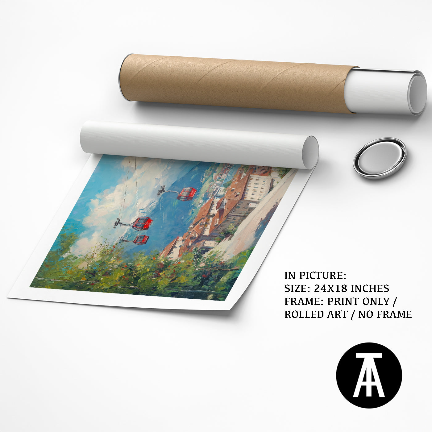 Artwork as Print Only or Rolled Art