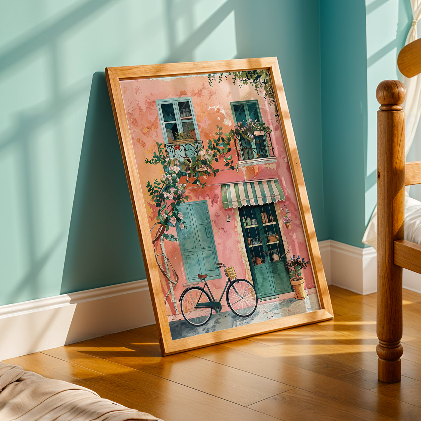 Praha Bohemian Artwork in a Lifestyle Setting