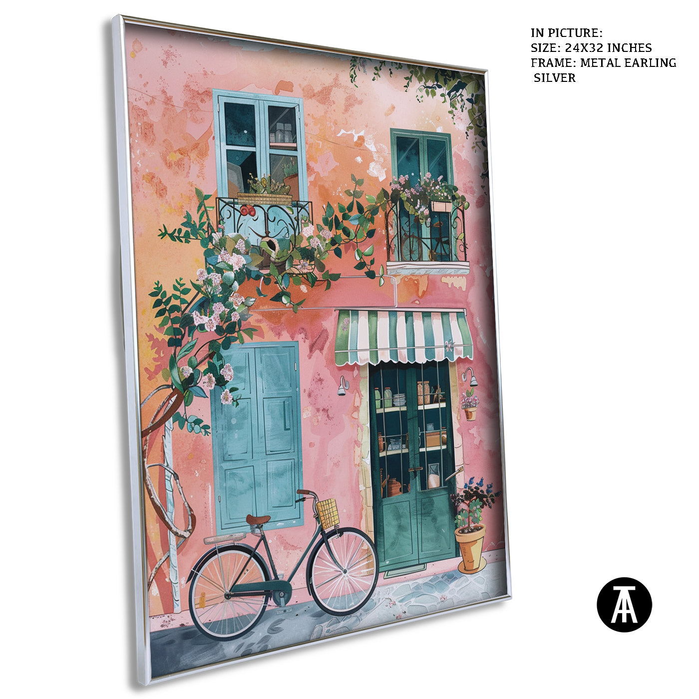 Artwork in Metal Earling Silver Frame