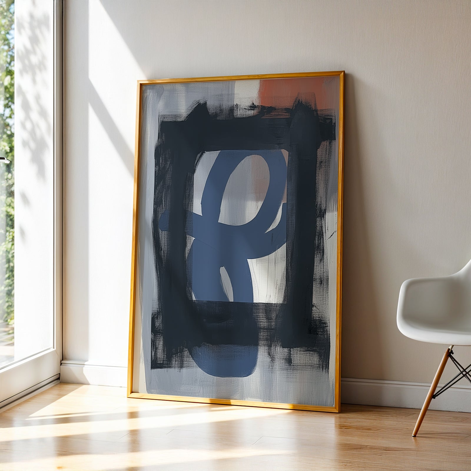 Abstract Art in a Lifestyle Setting Caged Infinity by NYC Abstract