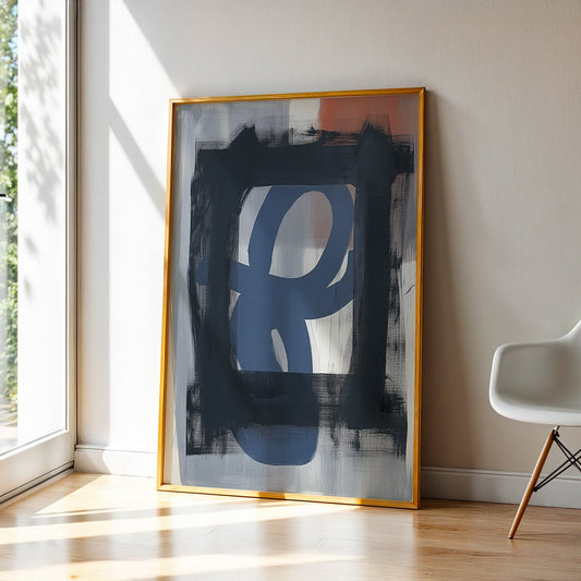 Abstract Art in a Lifestyle Setting Caged Infinity by NYC Abstract