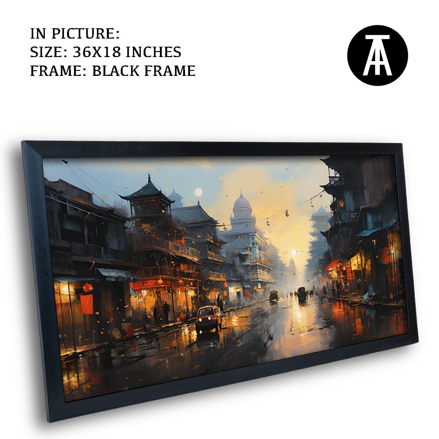 Artwork in Metal Earling Silver Frame