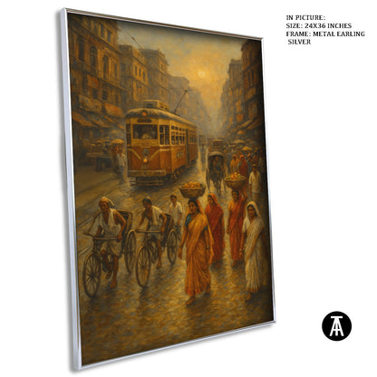 Artwork in Metal Earling Silver Frame
