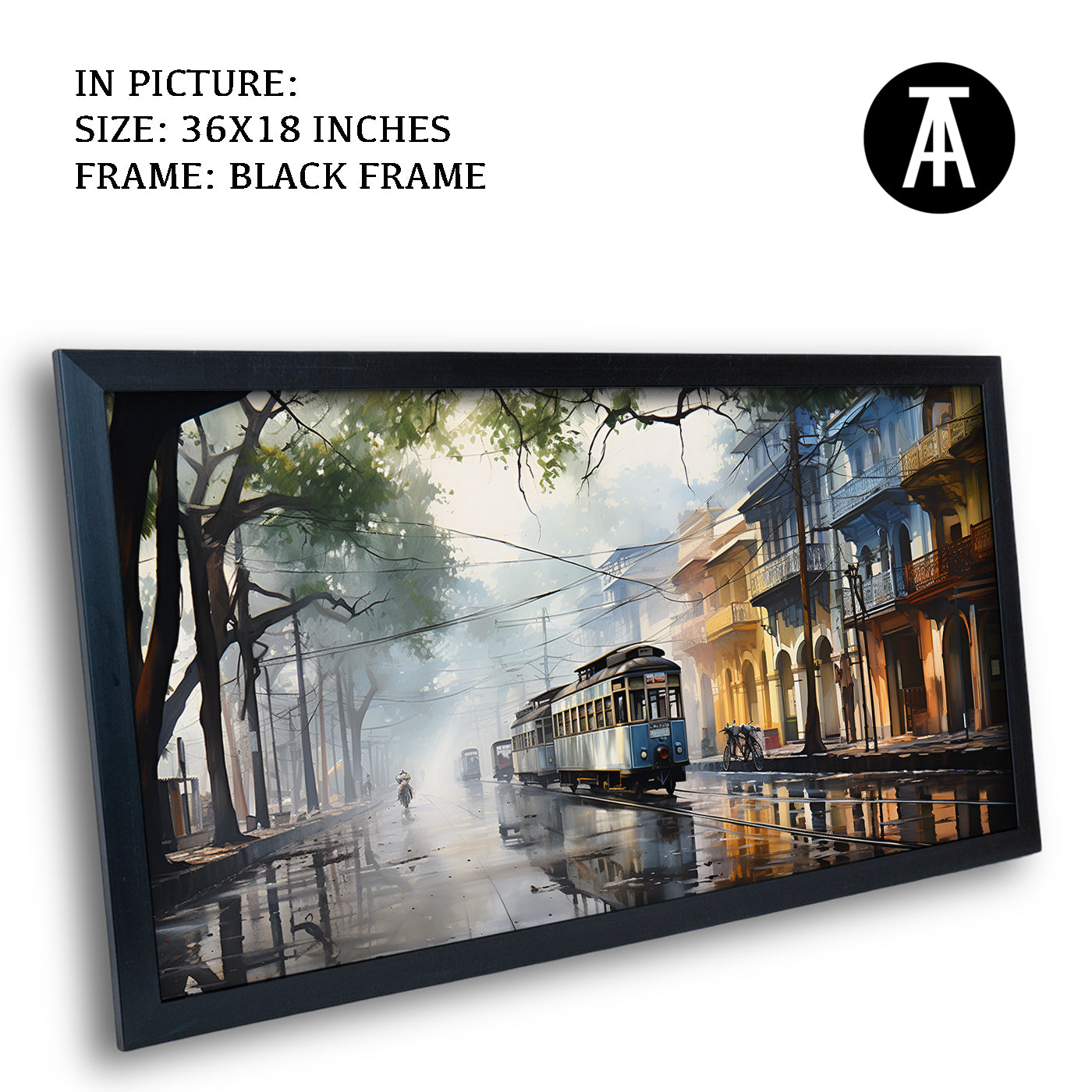 Artwork in Metal Earling Silver Frame