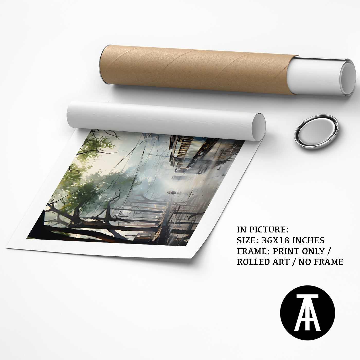 Artwork as Print Only or Rolled Art