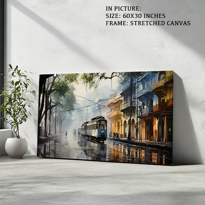 Artwork in Natural Wood Frame
