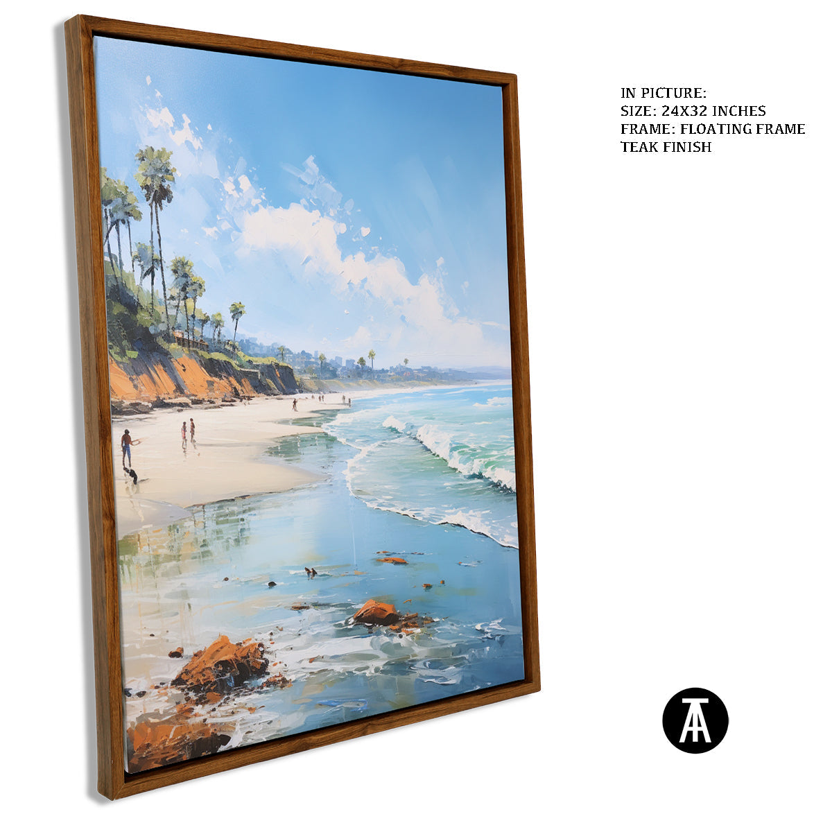 Sample Artwork in Floating Frame