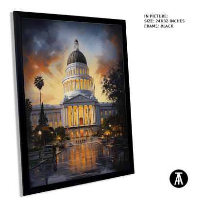 Artwork in Metal Earling Silver Frame