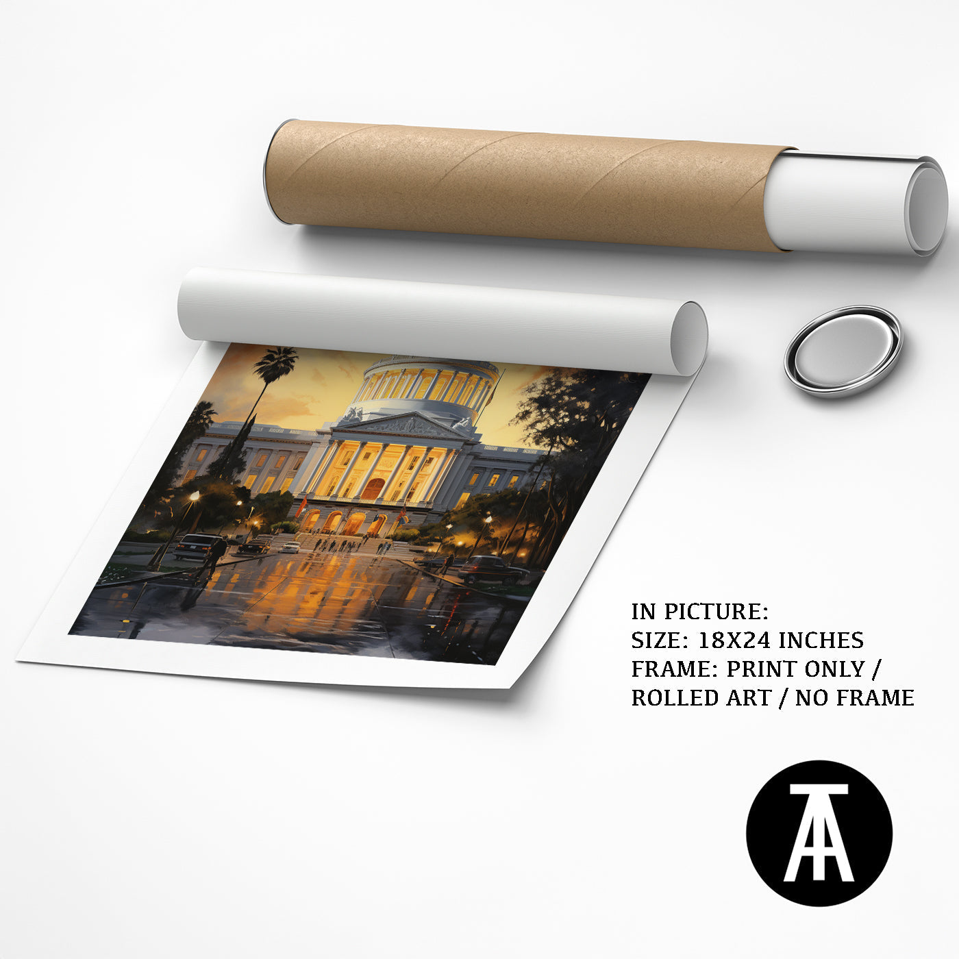 Artwork as Print Only or Rolled Art