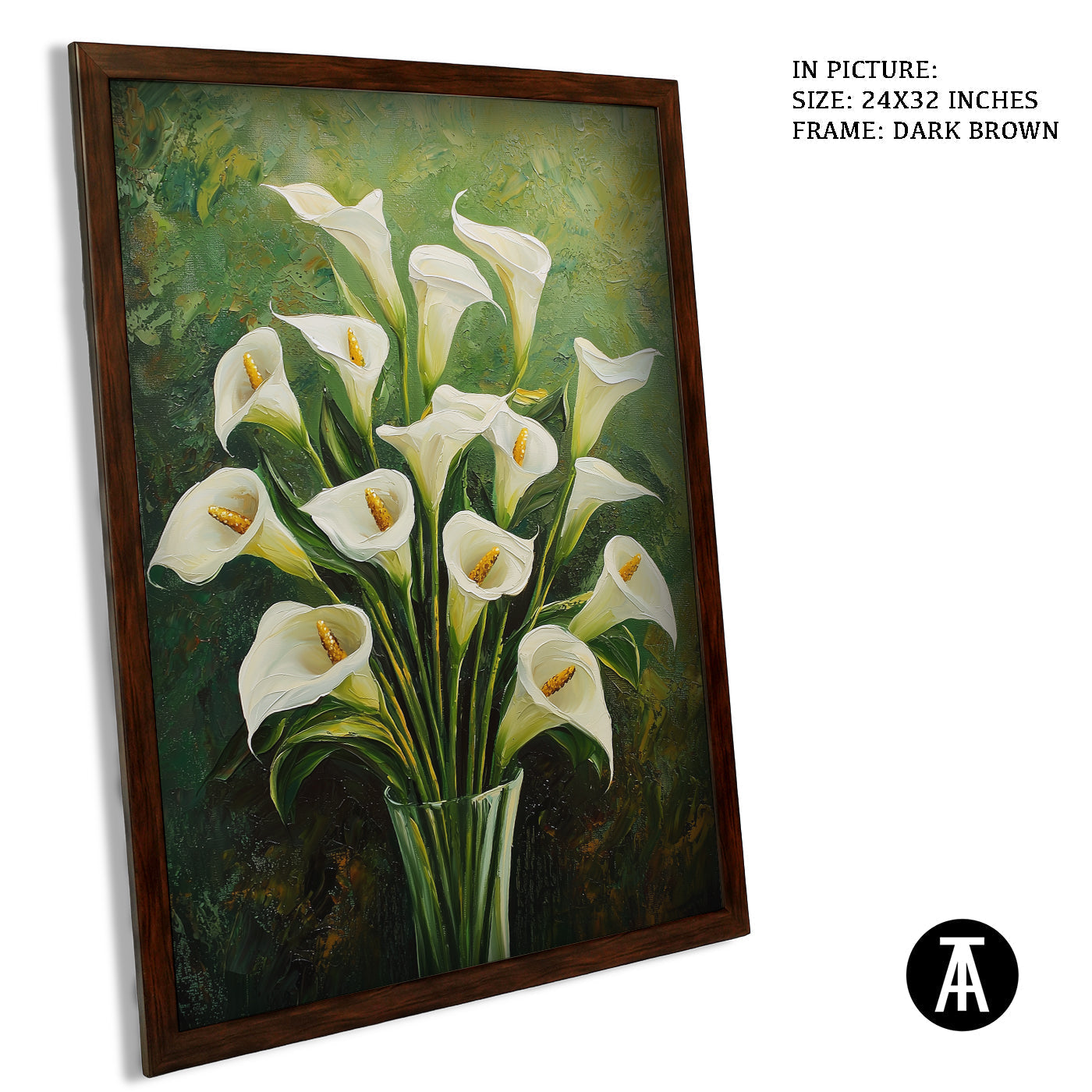 Artwork in Metal Champagne Gold Frame