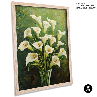 Artwork in Dark Brown Frame