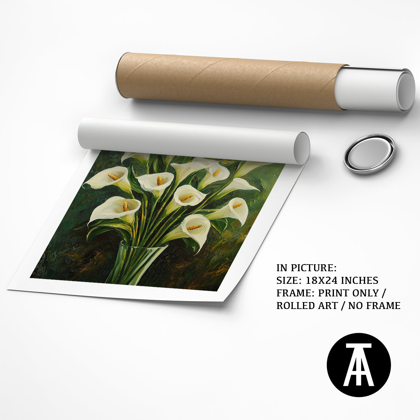 Artwork as Print Only or Rolled Art