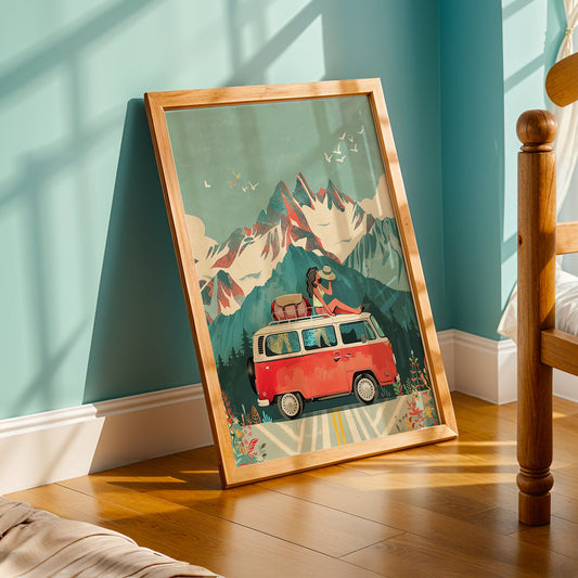 Praha Bohemian Artwork in a Lifestyle Setting