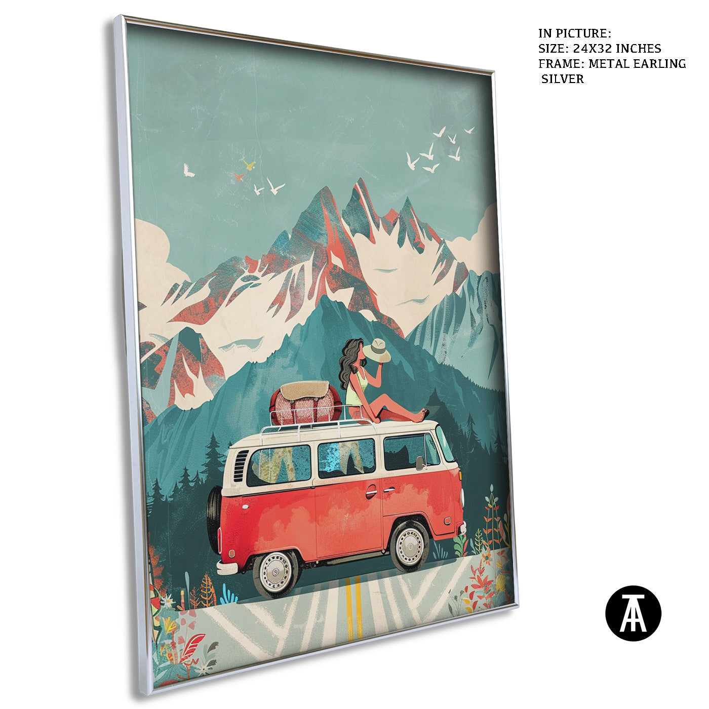 Artwork in Metal Earling Silver Frame
