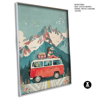 Artwork in Metal Earling Silver Frame