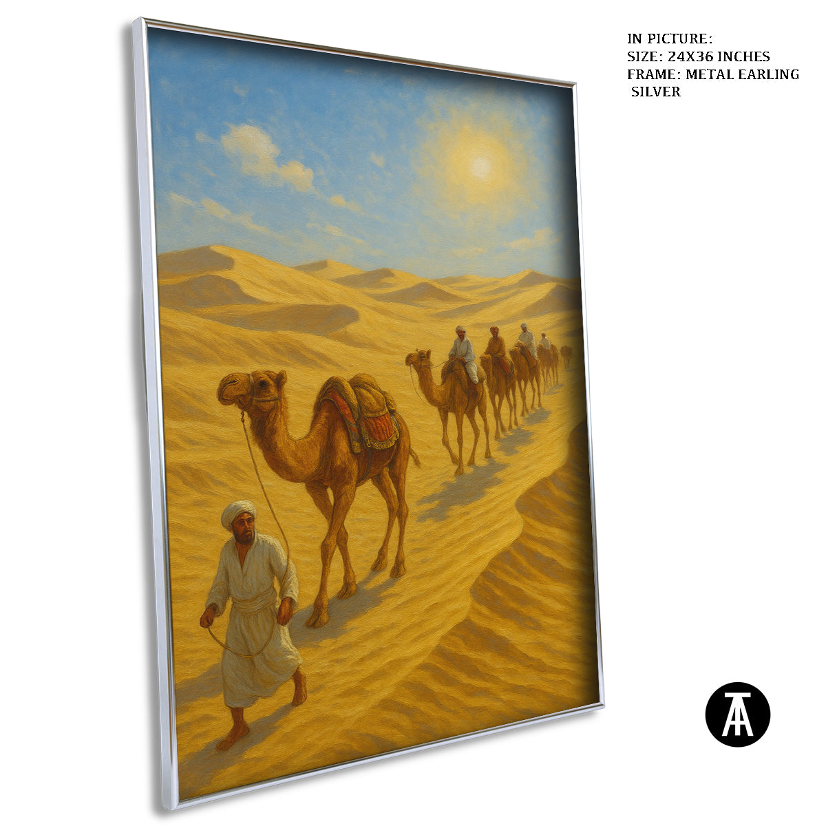 Artwork in Metal Earling Silver Frame
