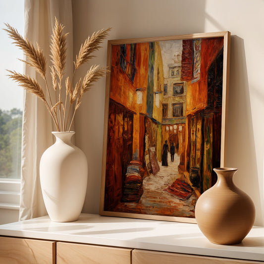 Istanbul Painting in a Lifestyle Setting