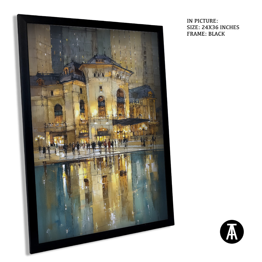 Artwork in Metal Earling Silver Frame