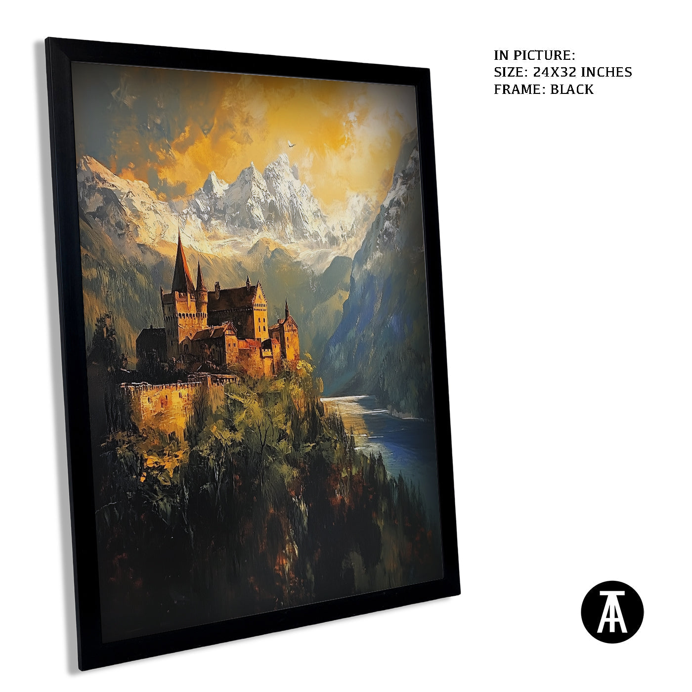 Artwork in Metal Earling Silver Frame