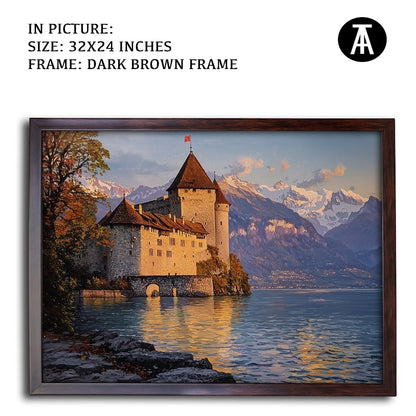 Artwork in Metal Champagne Gold Frame