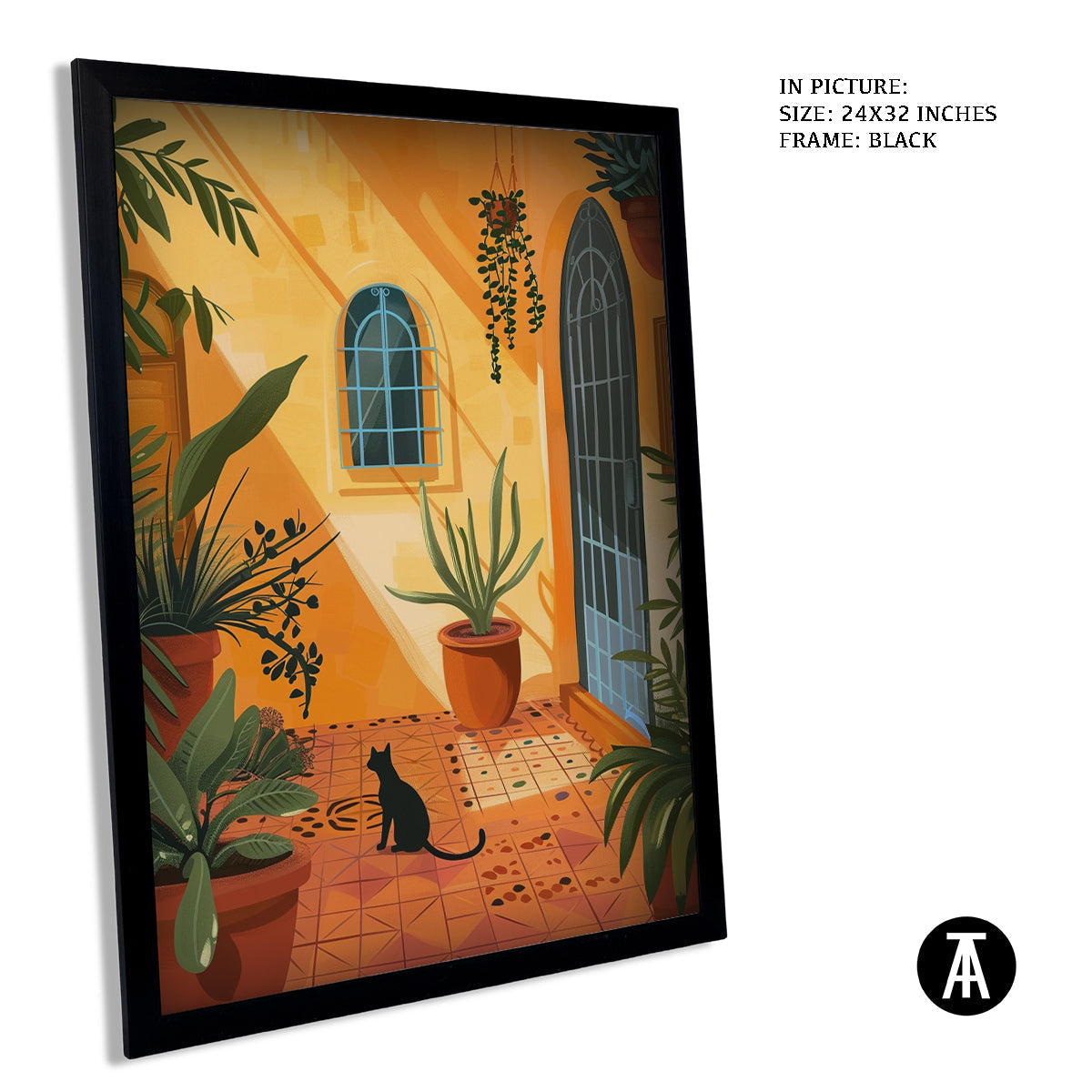 Sample Artwork in Black Frame