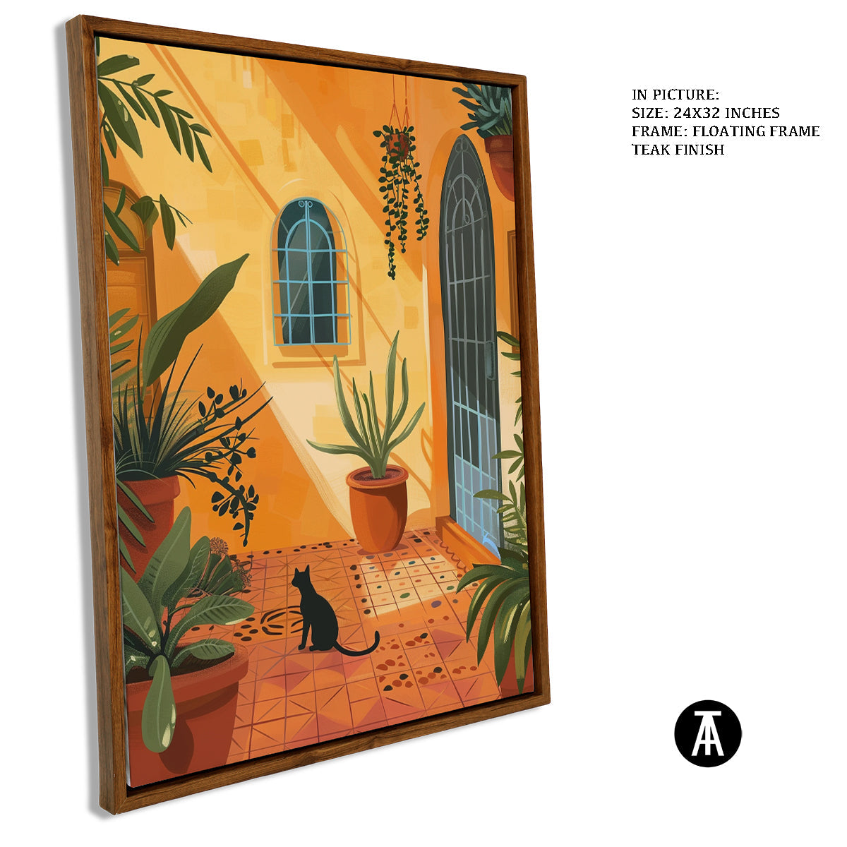 Sample Artwork in Floating Frame