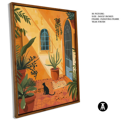 Sample Artwork in Floating Frame
