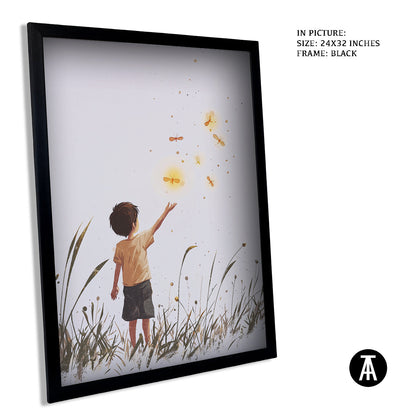 Artwork in Metal Earling Silver Frame