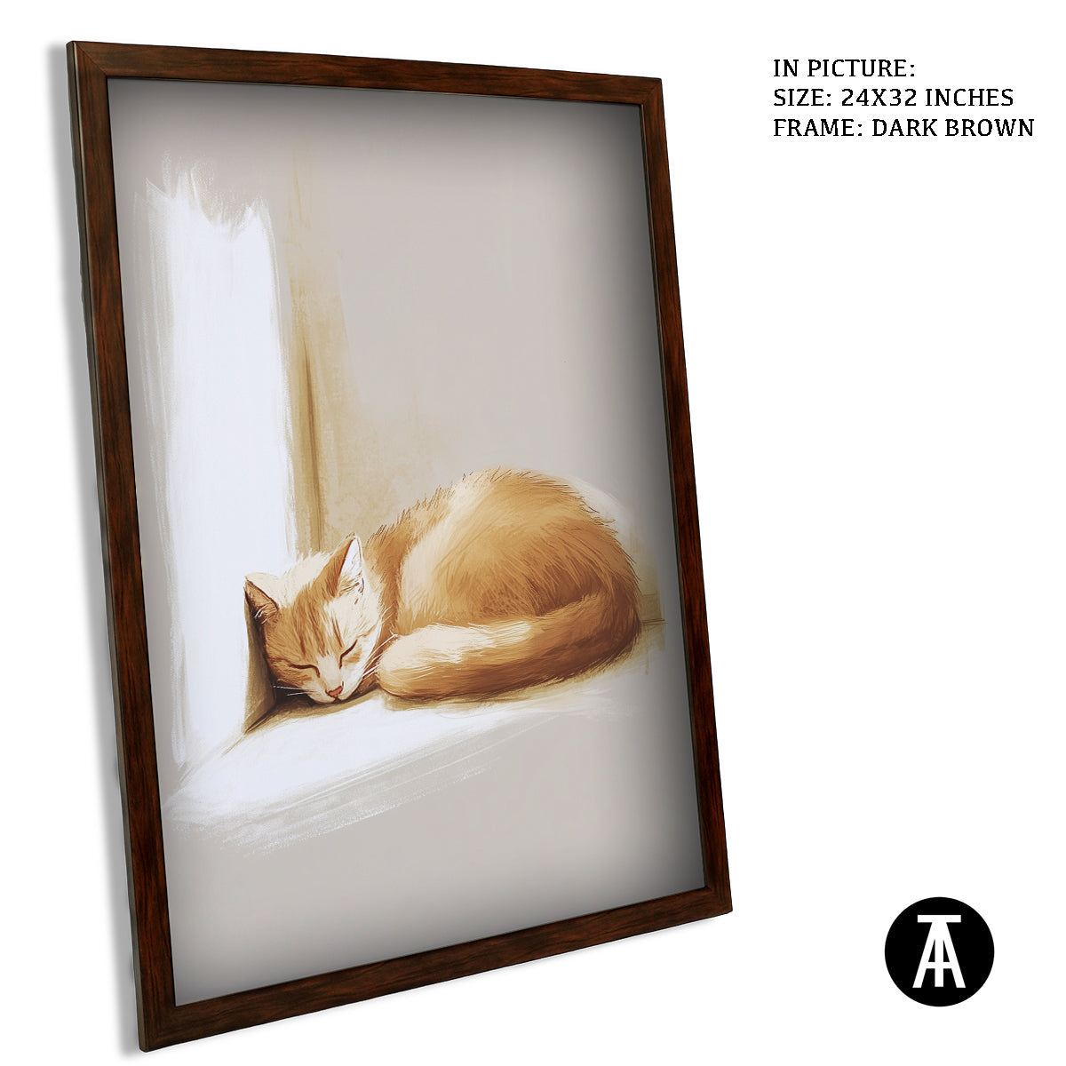 Artwork in Metal Champagne Gold Frame