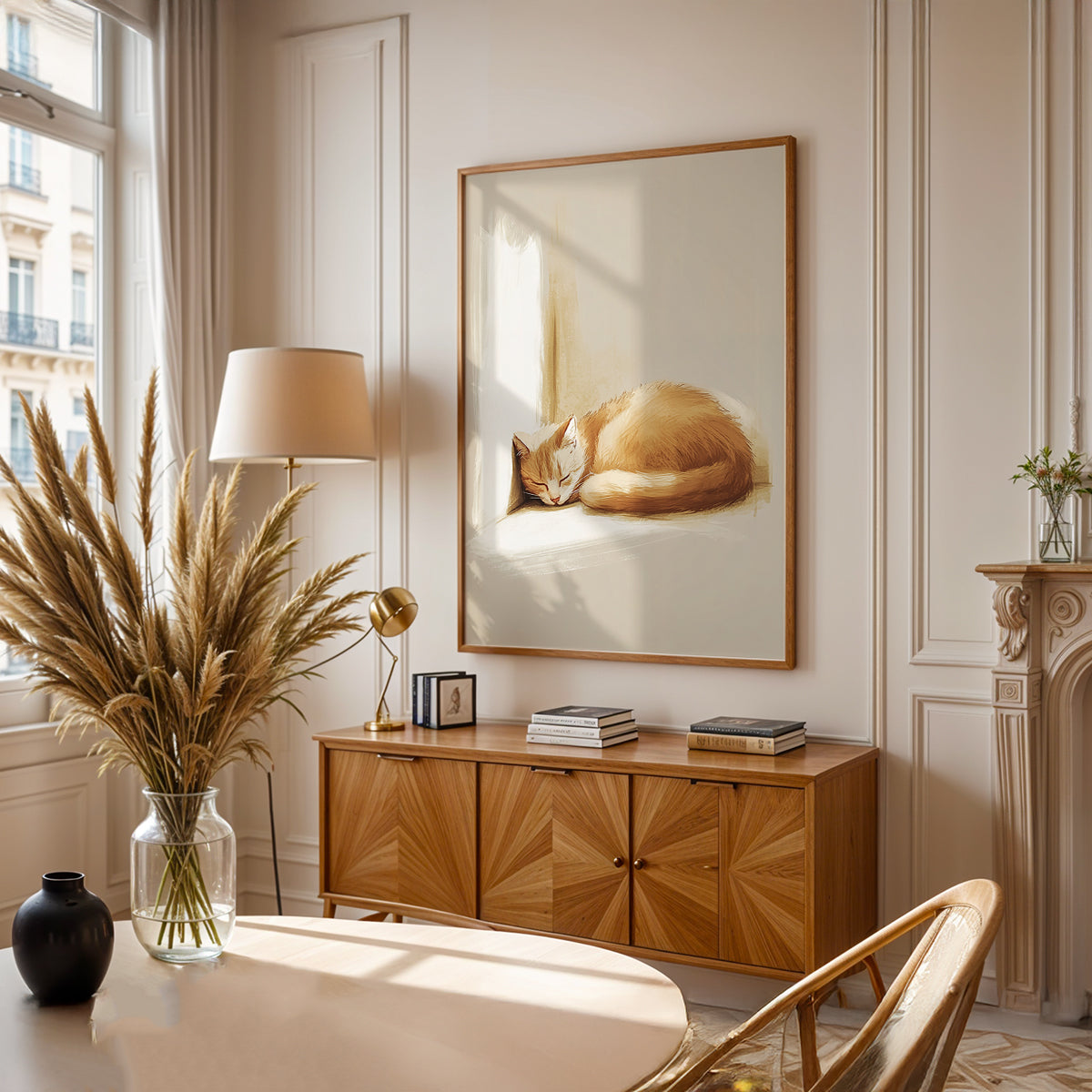 Minimalist Painting in a Lifestyle Setting