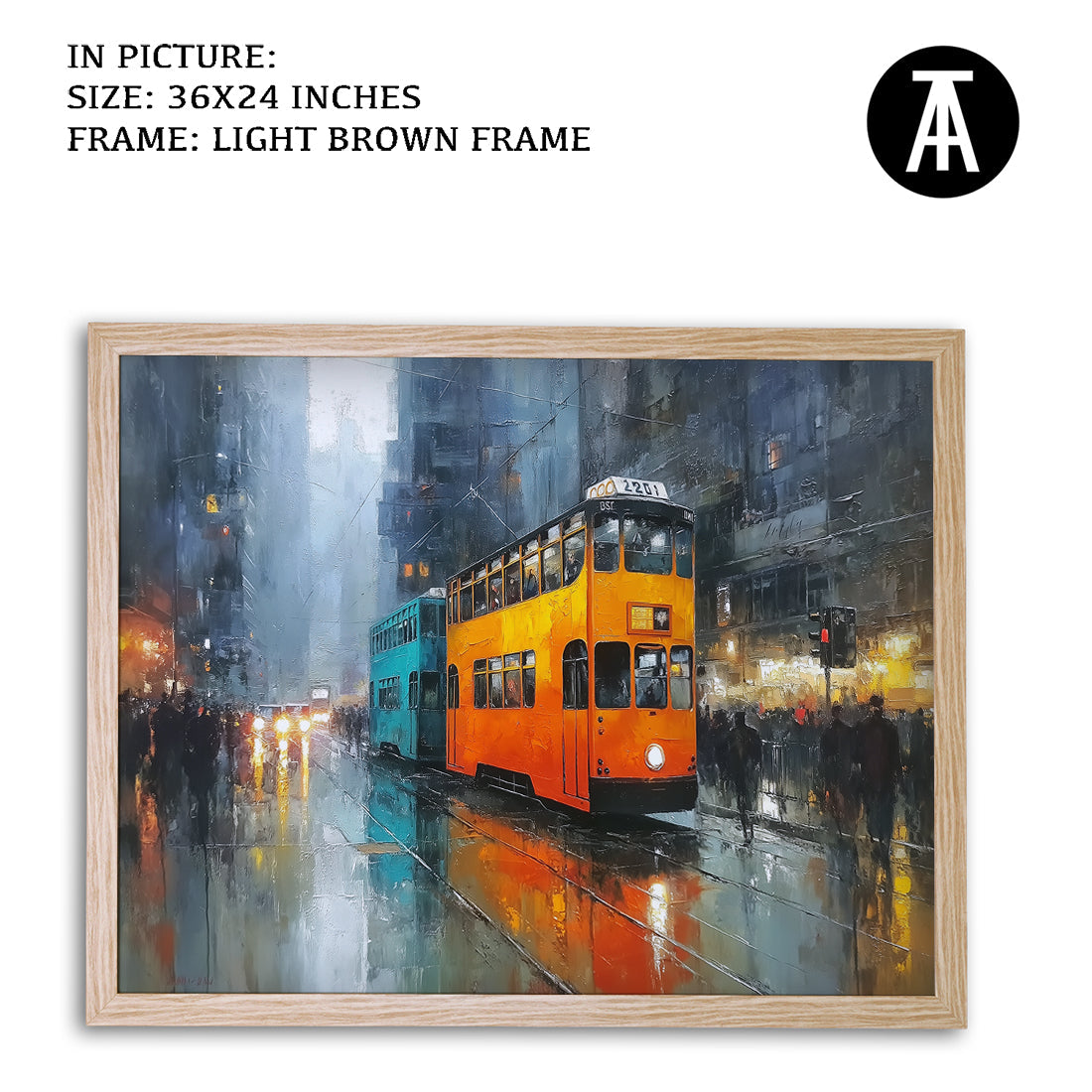 Artwork in Metal Earling Silver Frame