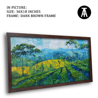 Artwork in Metal Champagne Gold Frame