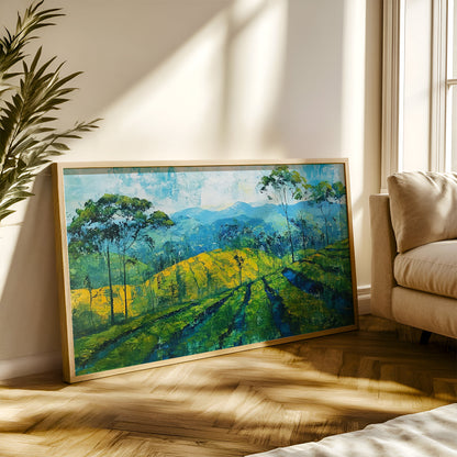 Modern Art Painting in a Lifestyle Setting
