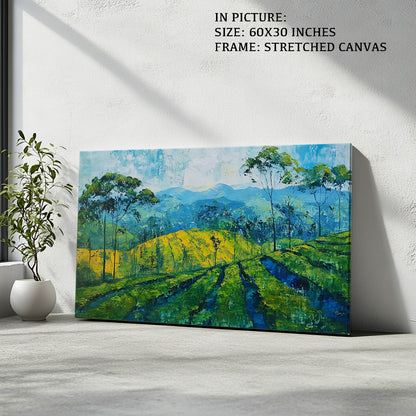Artwork in Natural Wood Frame