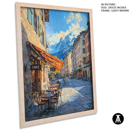 Artwork in Dark Brown Frame
