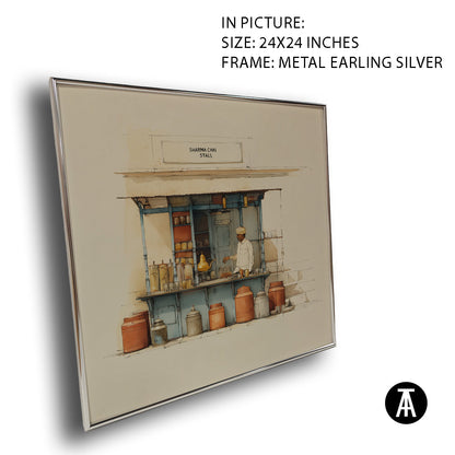 Artwork in Metal Earling Silver Frame