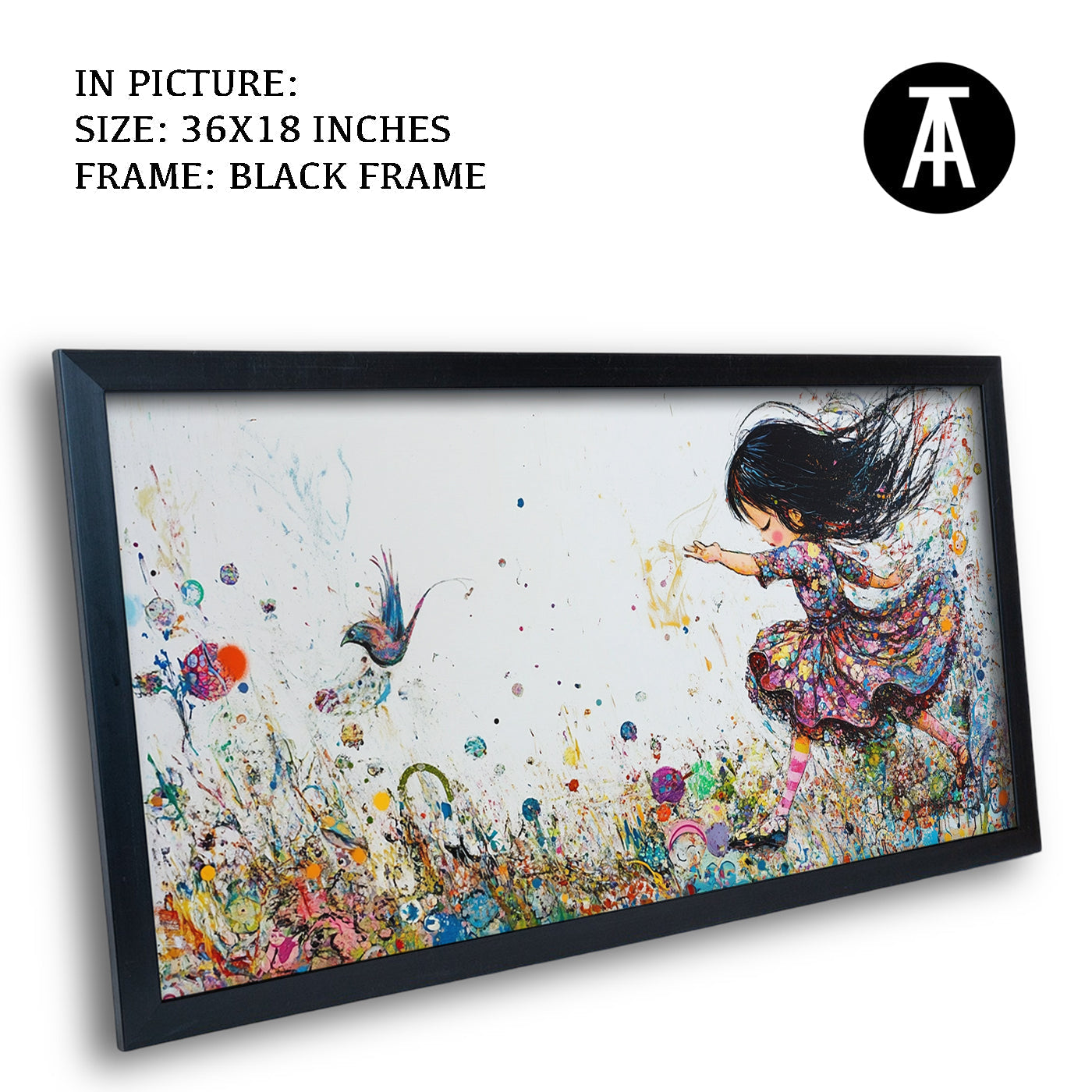 Artwork in Metal Earling Silver Frame