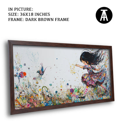 Artwork in Metal Champagne Gold Frame
