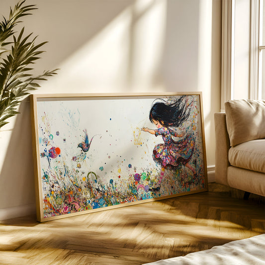 Modern Art Painting in a Lifestyle Setting