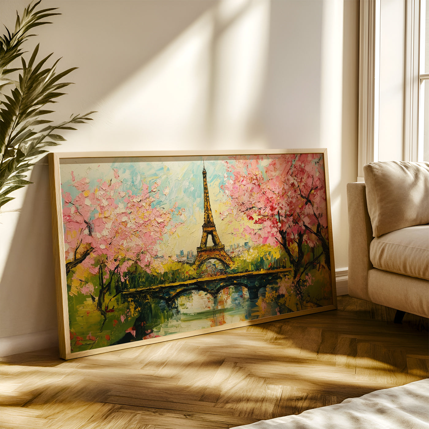 Modern Art Painting in a Lifestyle Setting