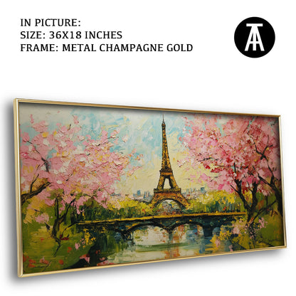 Artwork in Light Brown Frame