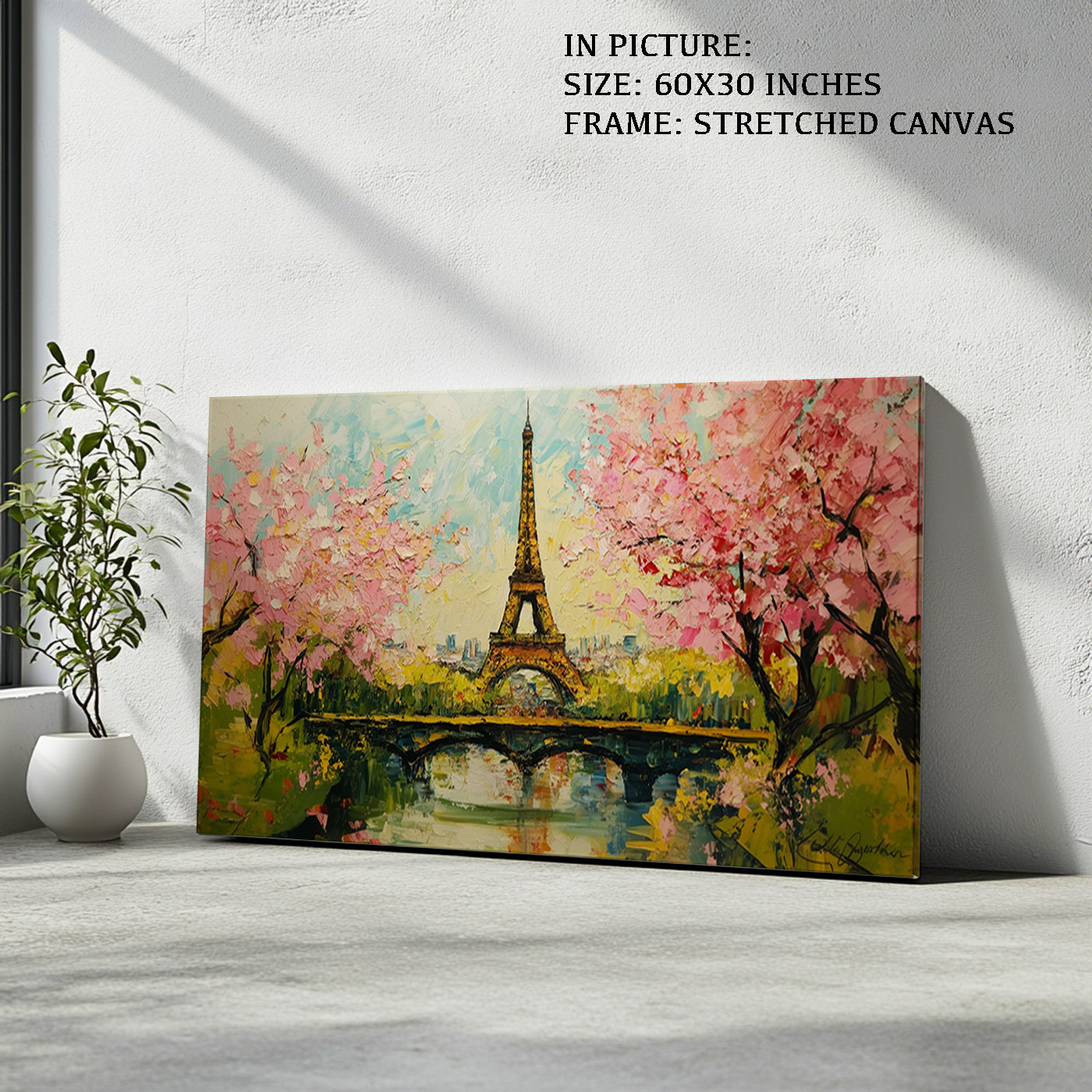 Artwork in Natural Wood Frame