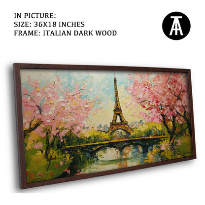 Artwork in Dark Wood Frame